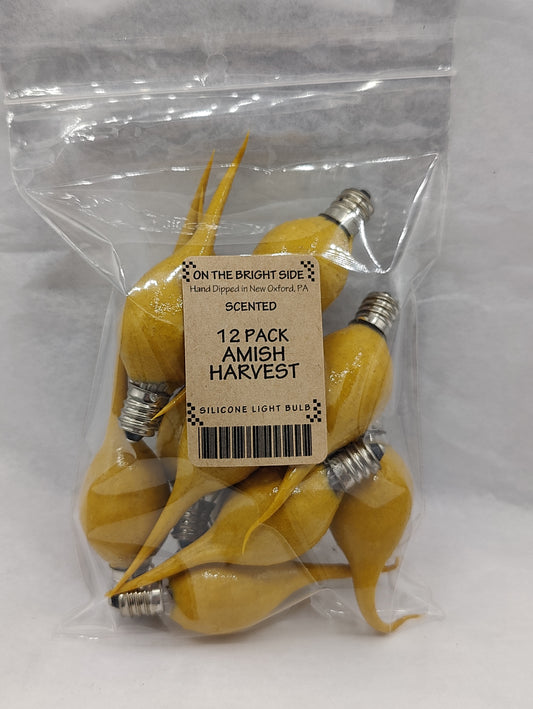 12pk Amish Harvest Scented Silicone Bulbs
