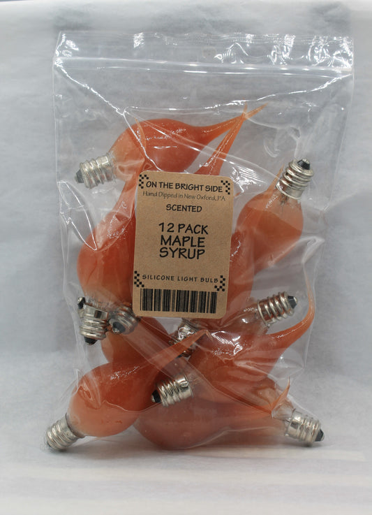 12pk Maple Syrup Scented Silicone Bulbs